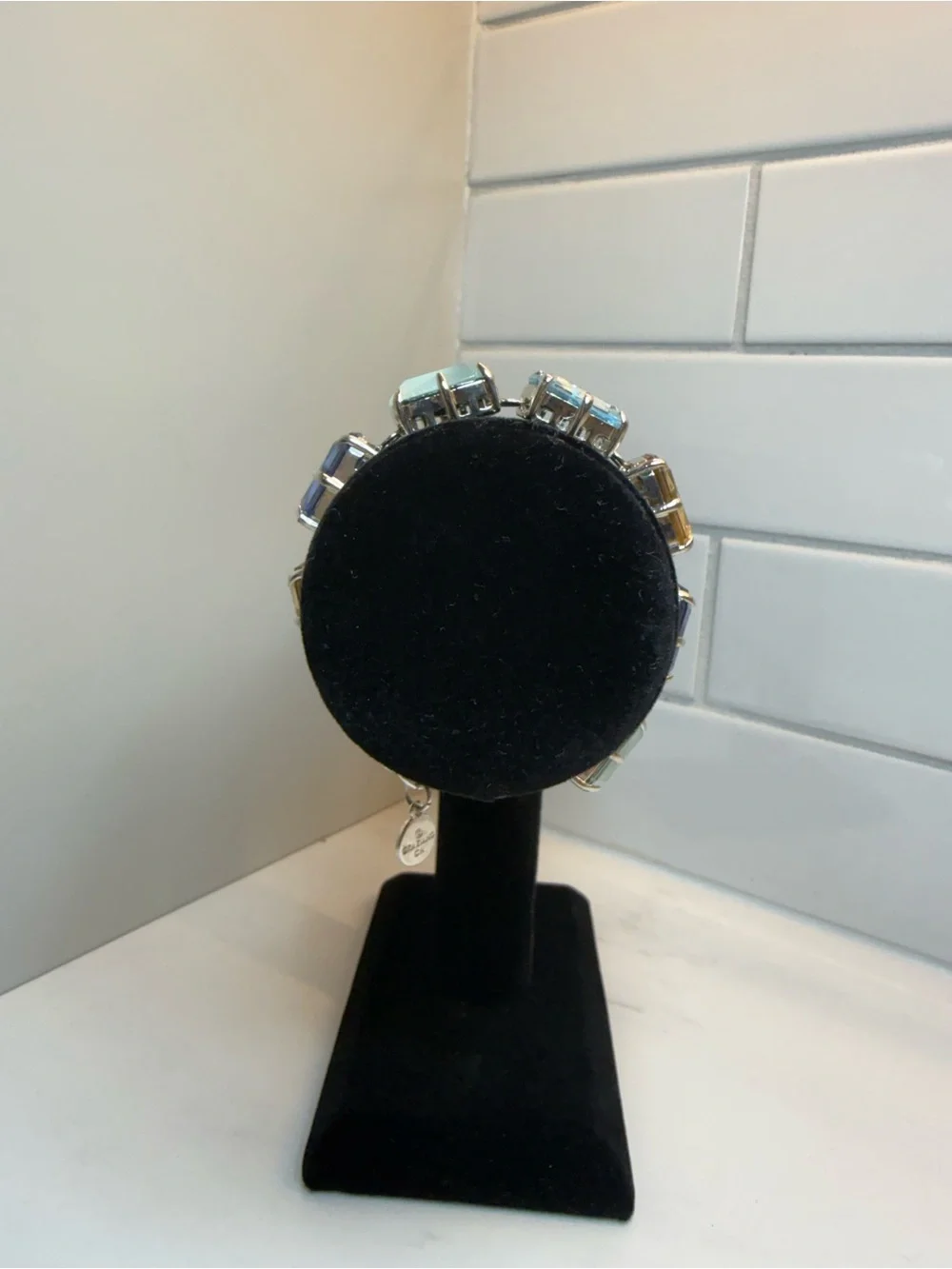 R.J. Graziano Statement Bracelet Multi Stone Gold Tone - Picture 15 of 15